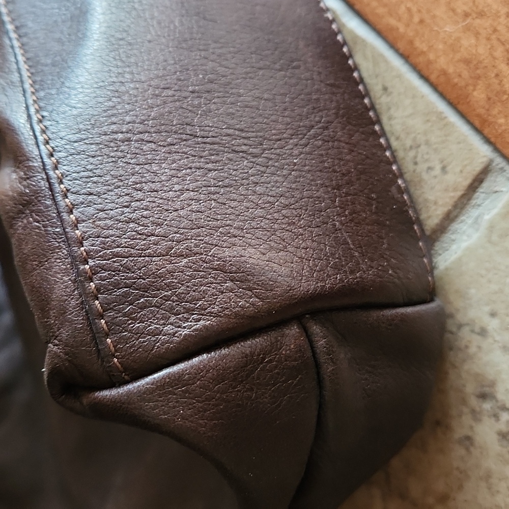 Sundance Made In Italy Brown Leather Shoulder Bag - Picture 2 of 12